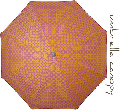 High quality Orange Interlock beach umbrella - R1,499